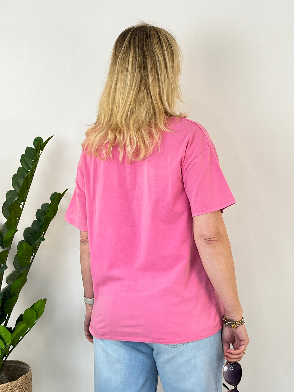 Oversize-Shirt "La dolce vita", rosa von Bella Vita - Mode & Lifestyle