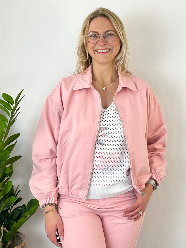 Blouson mit Reißverschluss, rosa von Bella Vita - Mode &amp; Lifestyle