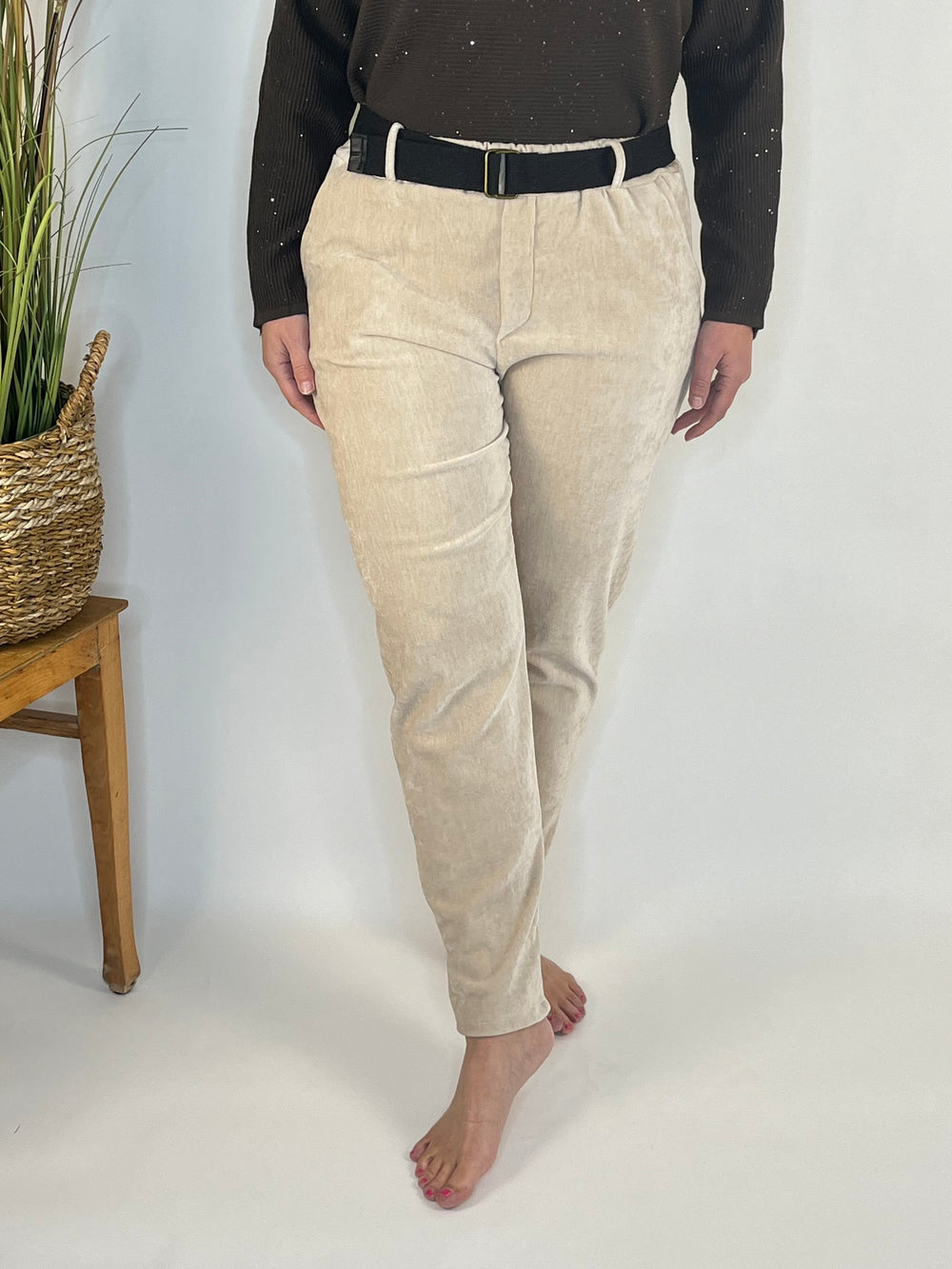 Jogpant Soft Touch, beige von Bella Vita - Mode & Lifestyle