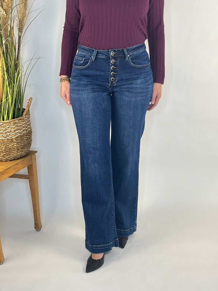 Jeans in Marleneform, dark blue von Bella Vita - Mode & Lifestyle