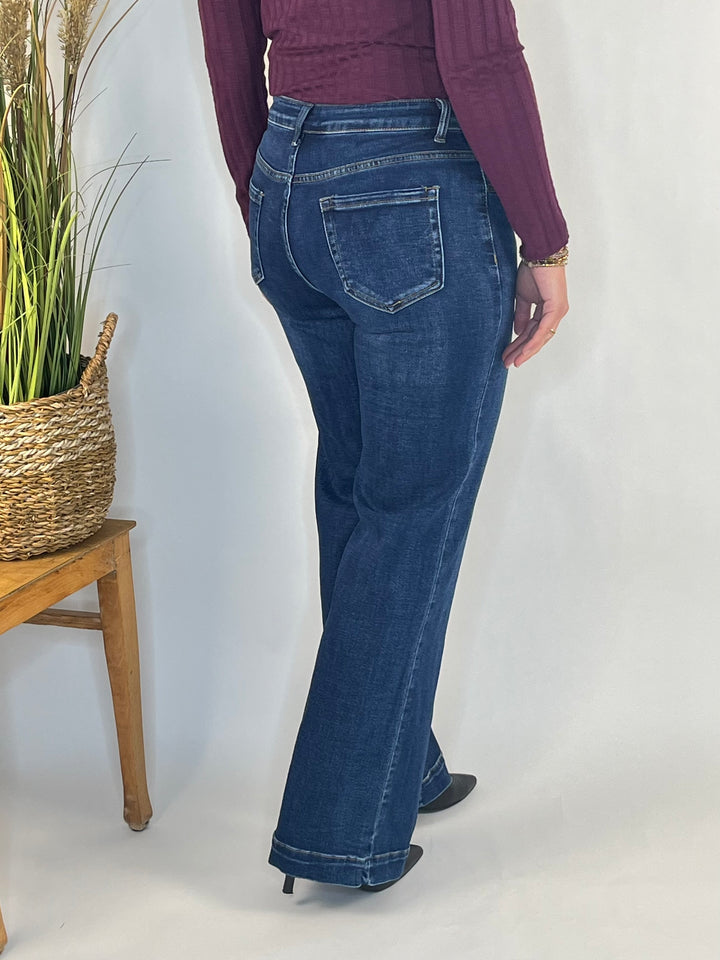 Jeans in Marleneform, dark blue von Bella Vita - Mode & Lifestyle