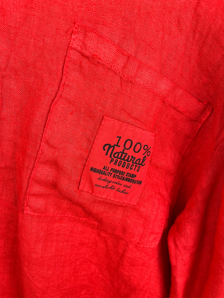 Leinenbluse "Pure Summer", rot von Bella Vita - Mode &amp; Lifestyle