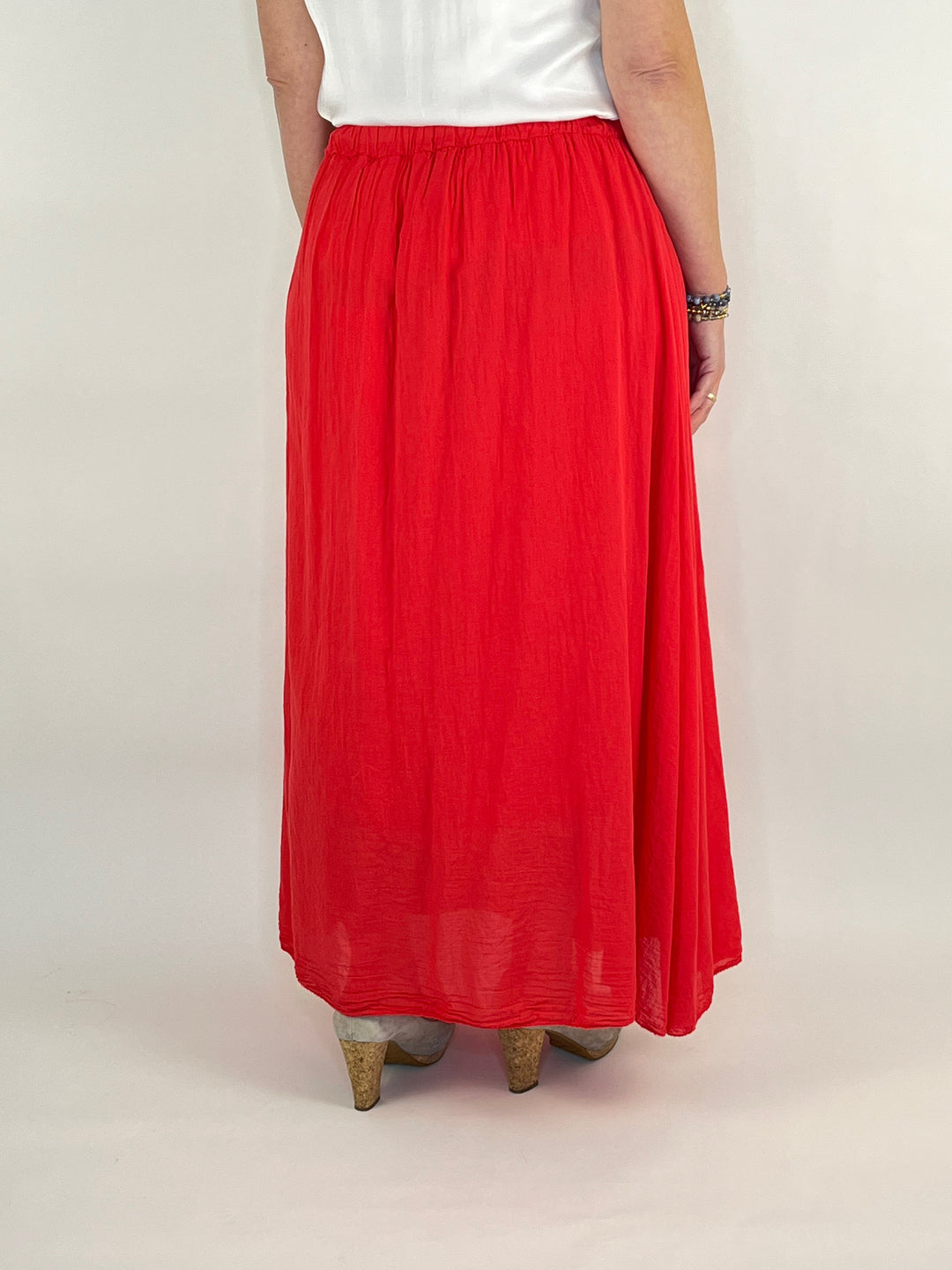 Rock in Maxilänge, rot von Bella Vita - Mode & Lifestyle