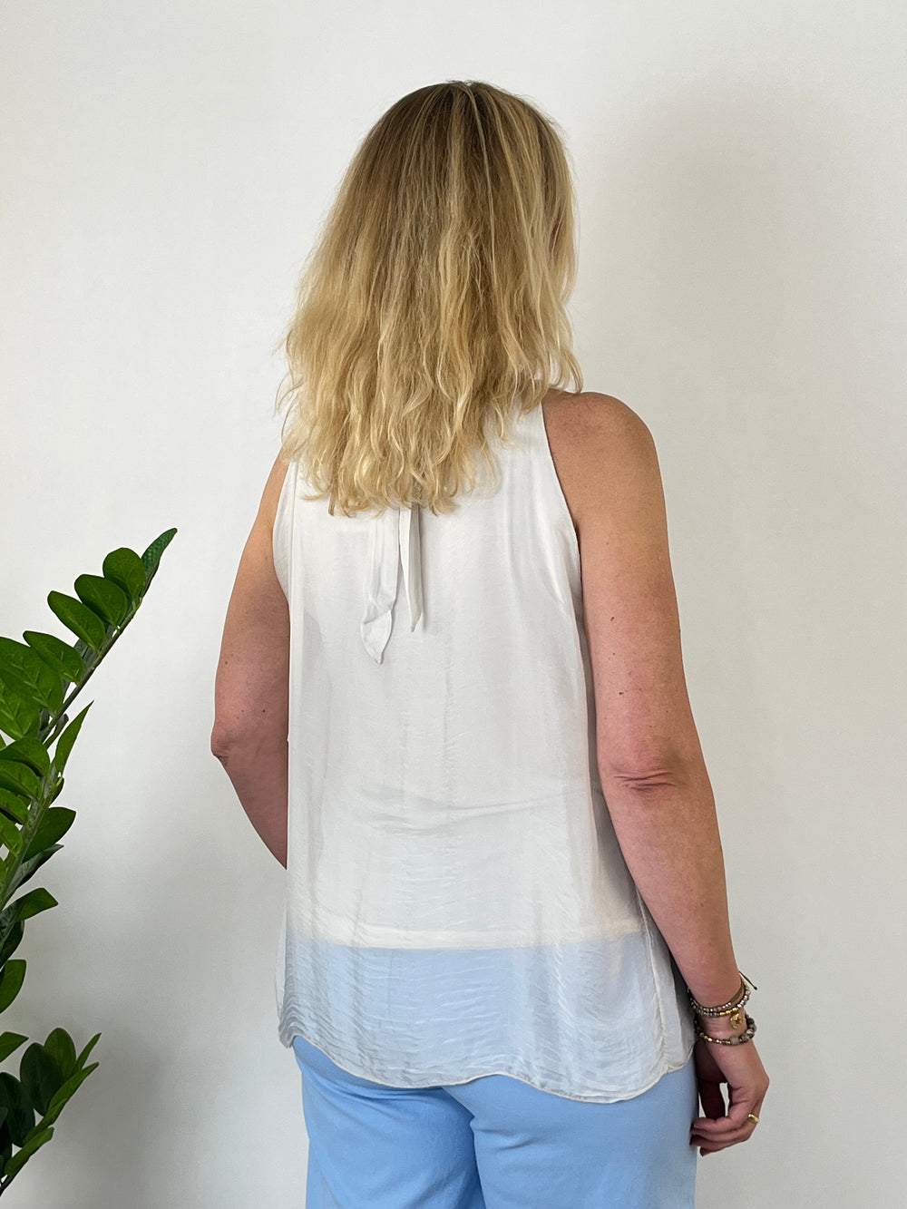 Blusentop mit Seide, ecru von Bella Vita - Mode & Lifestyle