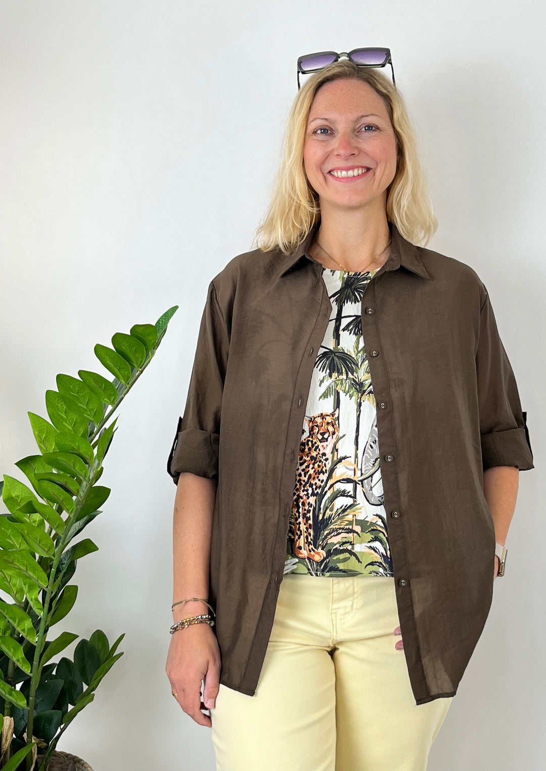 luftige Hemdbluse, braun von Bella Vita - Mode & Lifestyle