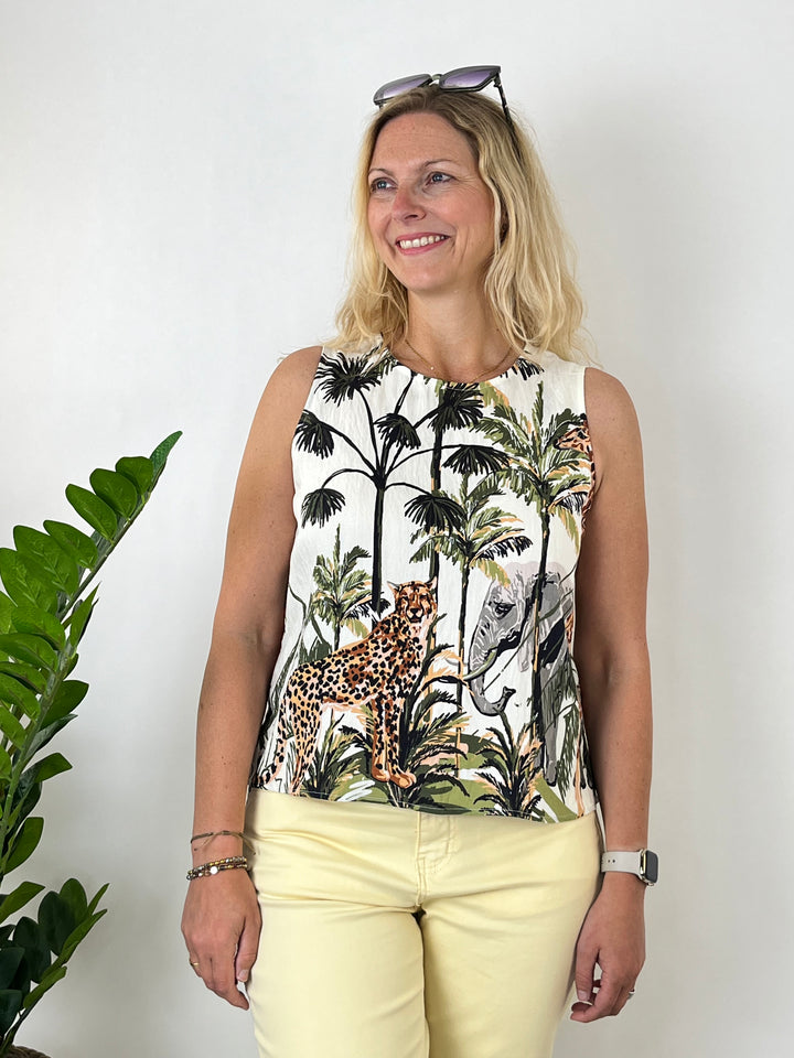 Blusentop Safari, beige-braun von Bella Vita - Mode &amp; Lifestyle