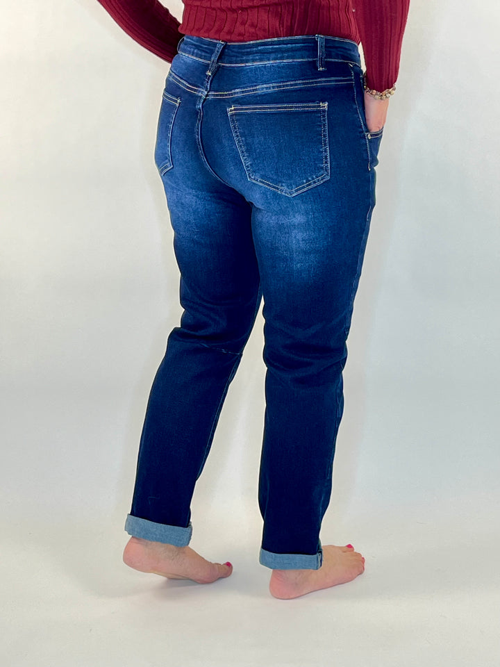 Jeans, straight-cut, dark-blue von Bella Vita - Mode & Lifestyle