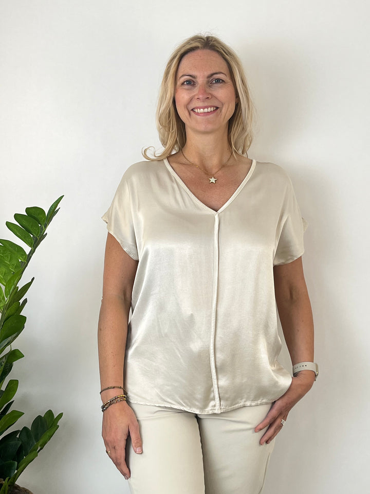 Shirt mit überschnittenem Arm, ecru von Bella Vita - Mode &amp; Lifestyle
