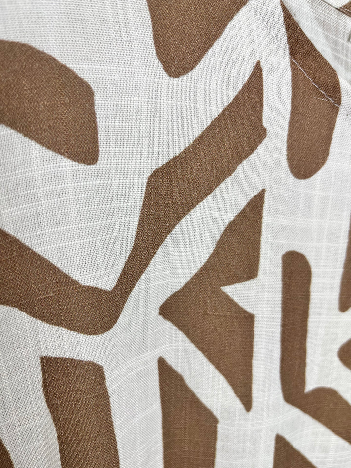 Viskoserock mit grafischem Print, beige von Bella Vita - Mode &amp; Lifestyle