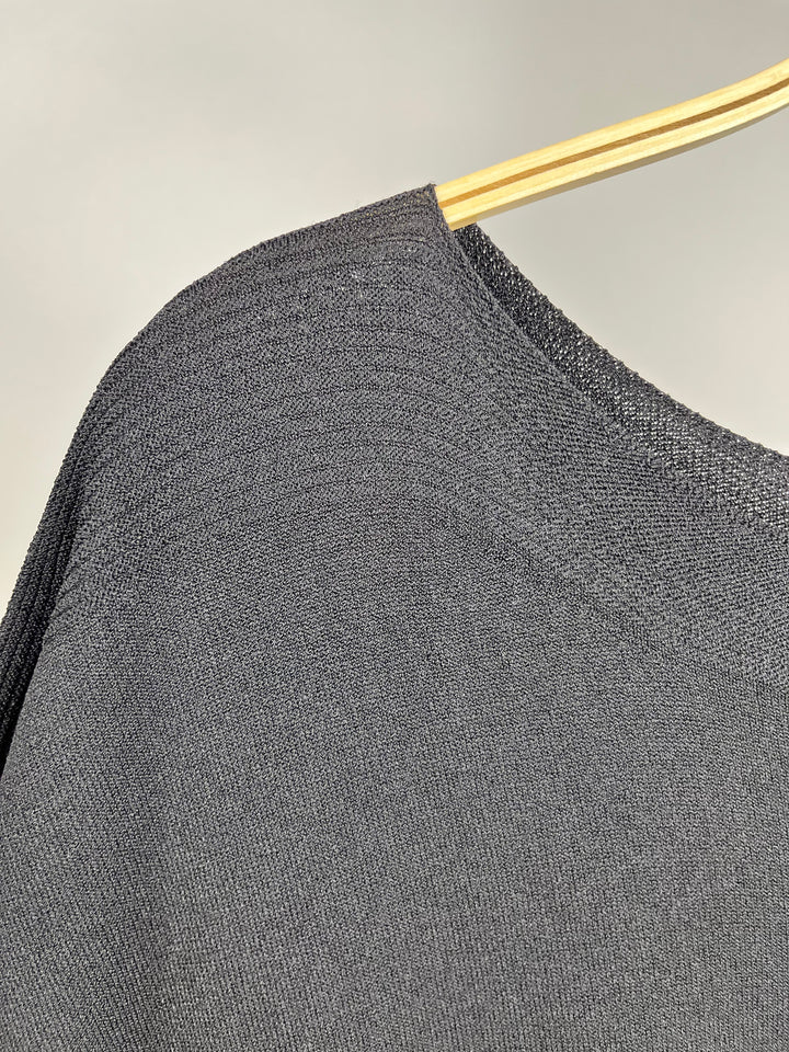 Kurzarm-Pullover mit U-Boot-Ausschnitt, schwarz von Bella Vita - Mode &amp; Lifestyle