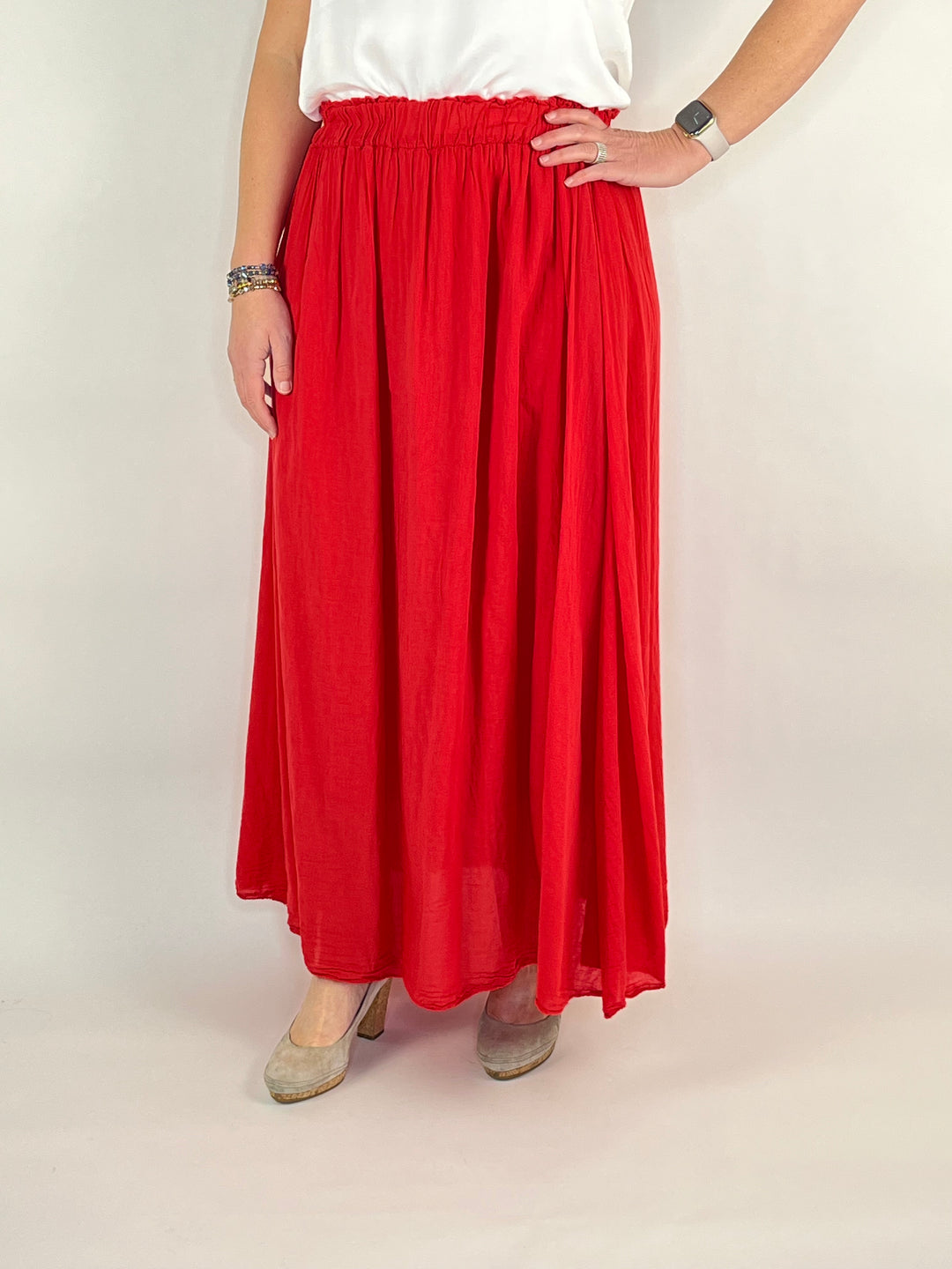 Rock in Maxilänge, rot von Bella Vita - Mode & Lifestyle