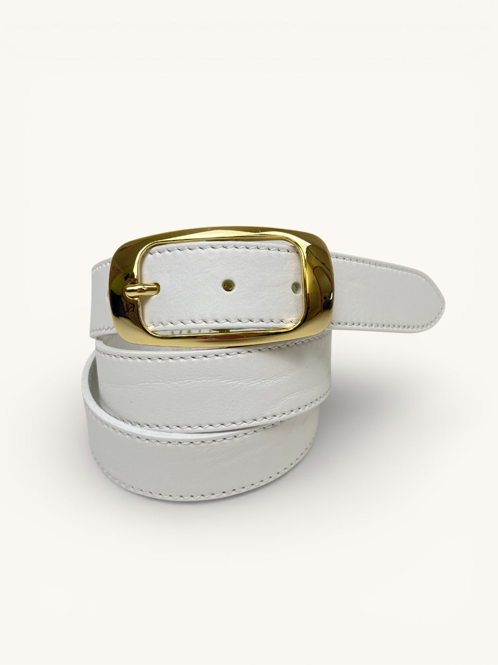 Echtledergürtel mit goldfarbener Schließe von Bella Vita - Mode & Lifestyle