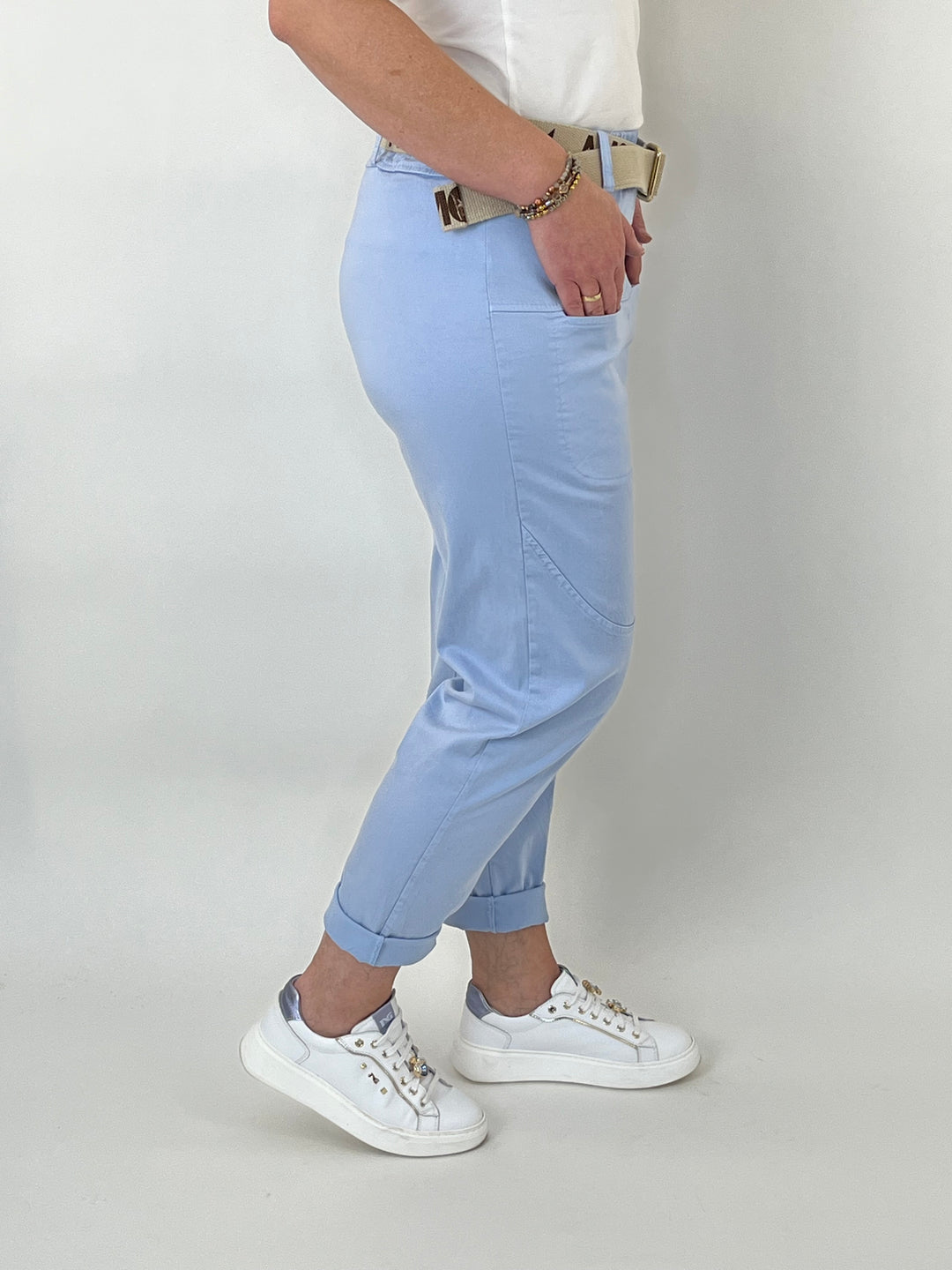 Jogpant Amour, hellblau von Bella Vita - Mode & Lifestyle