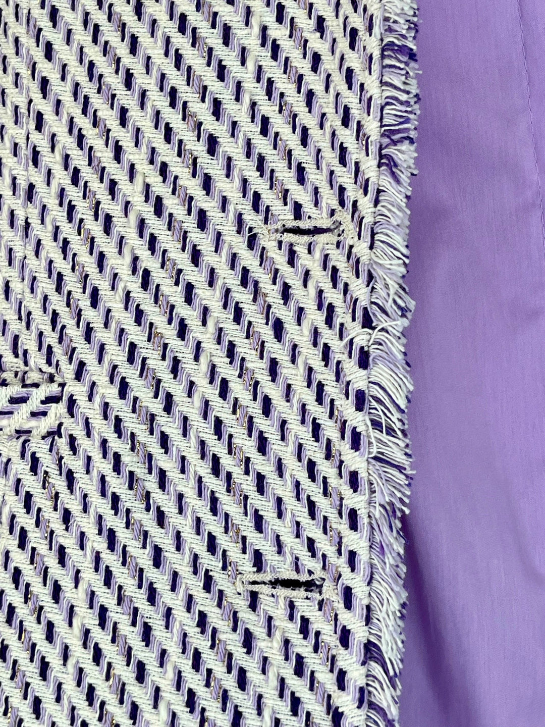Jacquard-Blazer, lila-weiß von Bella Vita - Mode &amp; Lifestyle