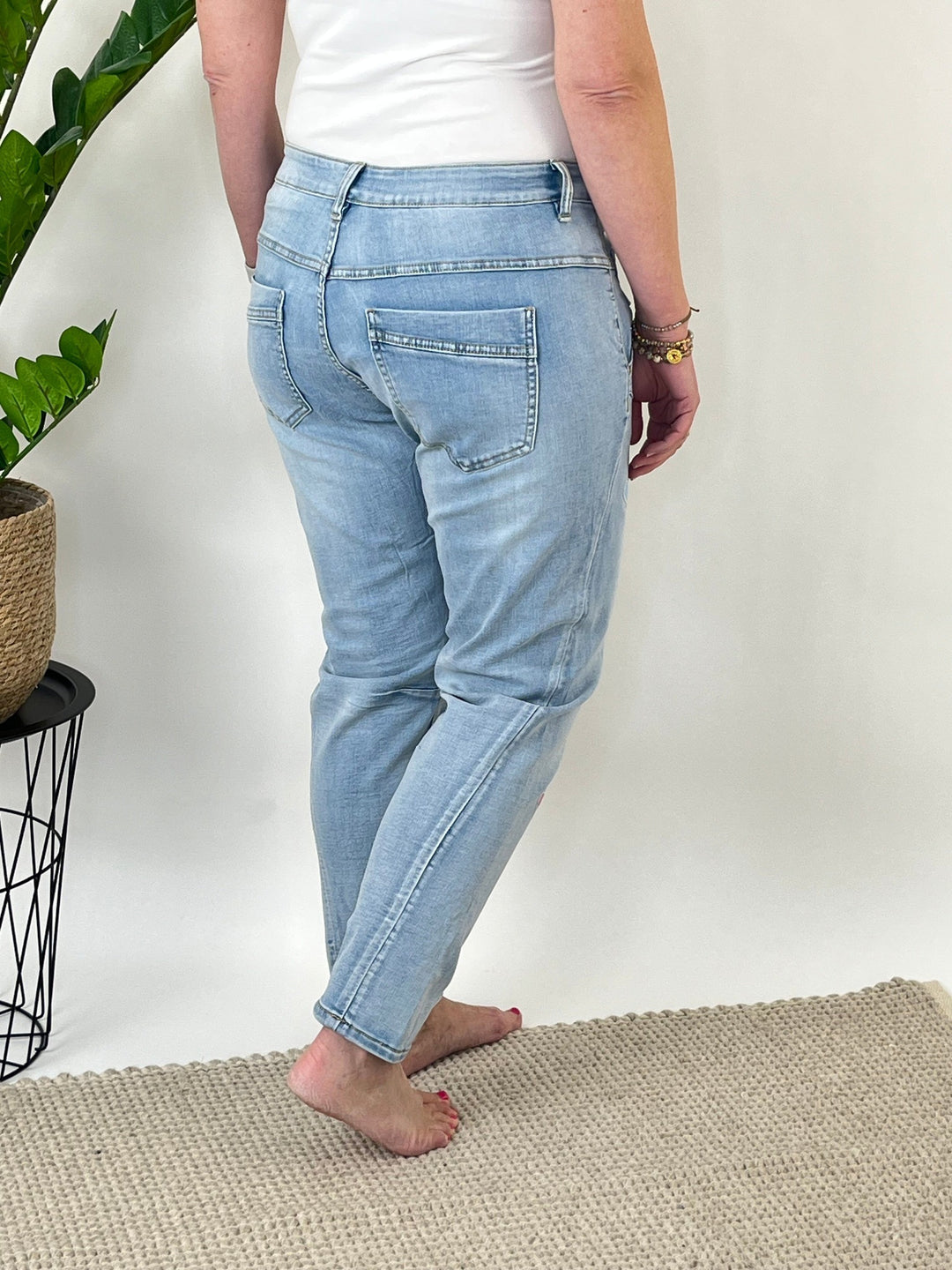 Jeans Colour Hearts, blue denim von Bella Vita - Mode &amp; Lifestyle