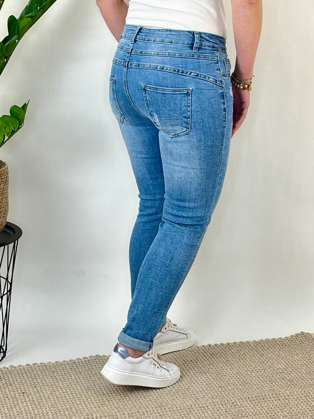 Jeans used-look, blue denim von Bella Vita - Mode &amp; Lifestyle