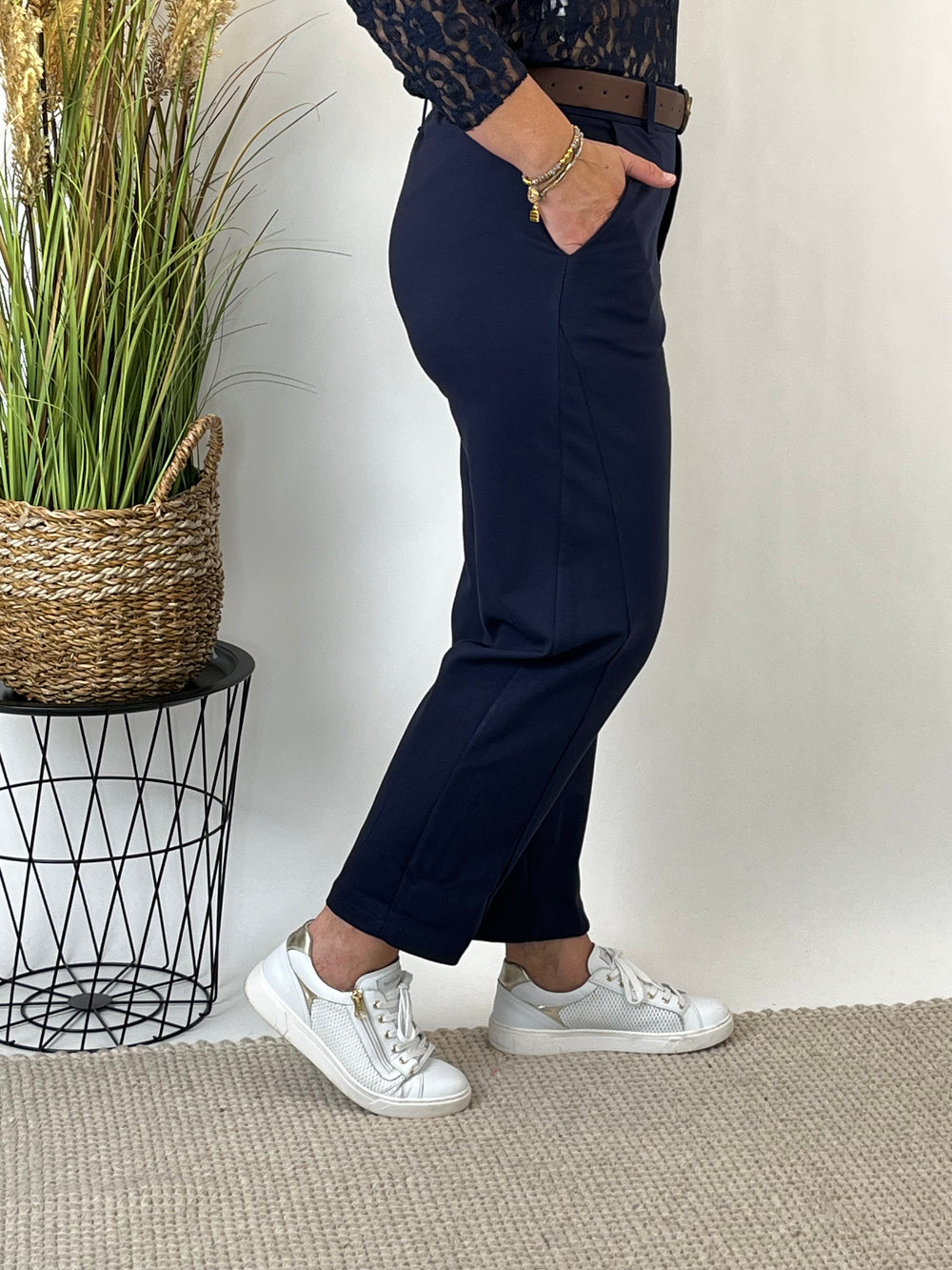Jerseyhose Comfort Fit, marine von Bella Vita - Mode & Lifestyle