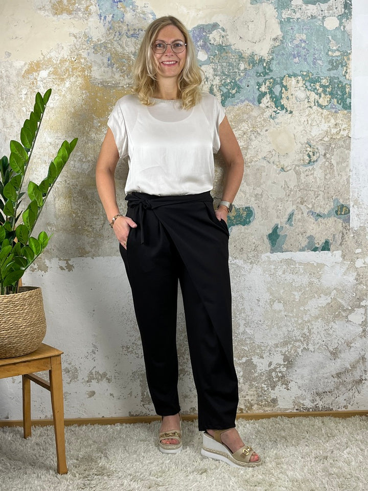 Jerseyhose mit Dehnbund, schwarz von Bella Vita - Mode &amp; Lifestyle