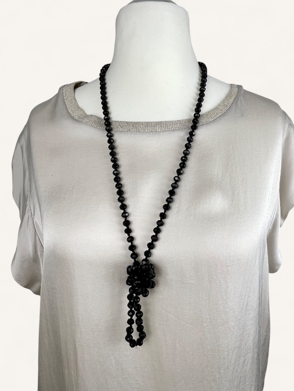 Kette aus Glassteinen, schwarz von Bella Vita - Mode &amp; Lifestyle