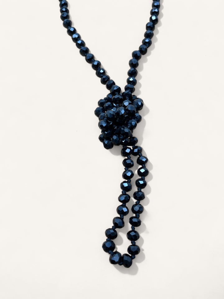 Kette aus Glassteinen, schwarz von Bella Vita - Mode &amp; Lifestyle
