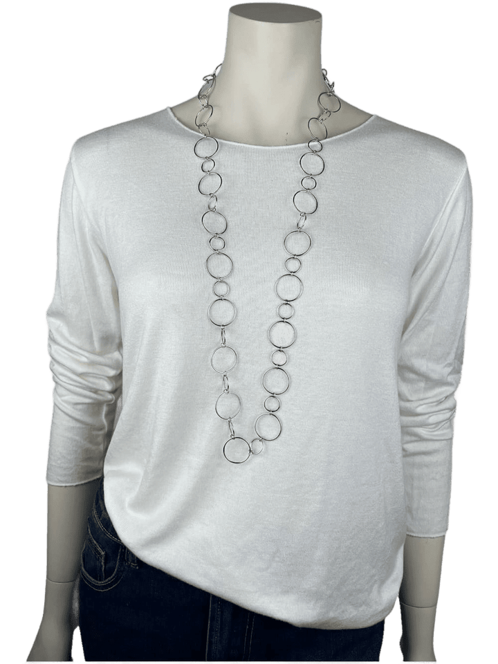 Kette mit Zierringen, silberfarben von Bella Vita - Mode &amp; Lifestyle