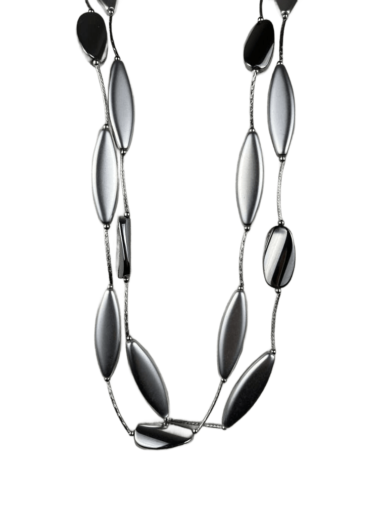 Kette mit ovalen Zierelementen, silberfarben von Bella Vita - Mode & Lifestyle