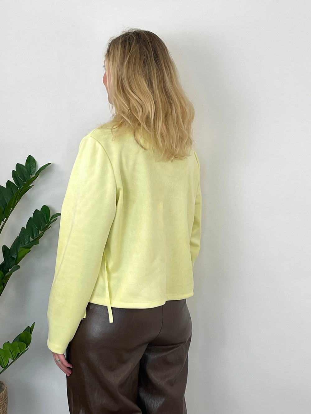 Kurzblazer mit Fransen, gelb von Bella Vita - Mode & Lifestyle