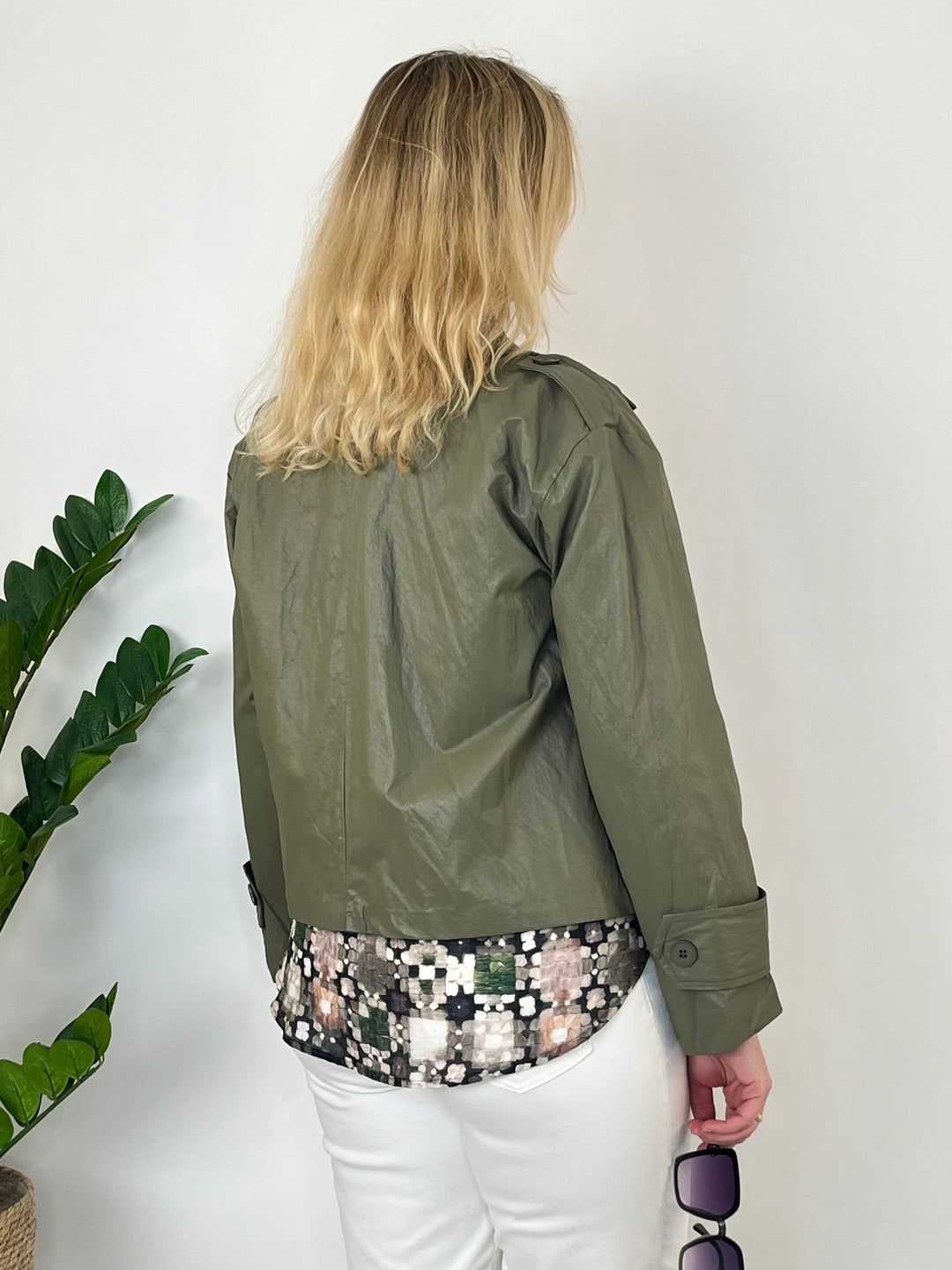 Kurzjacke in Trenchform, khaki von Bella Vita - Mode &amp; Lifestyle