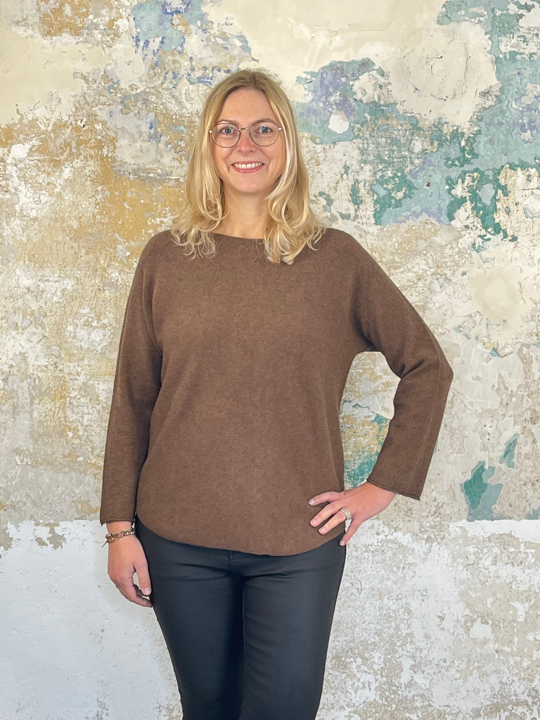 Kuschelpulli mit Rundhals von Bella Vita - Mode &amp; Lifestyle