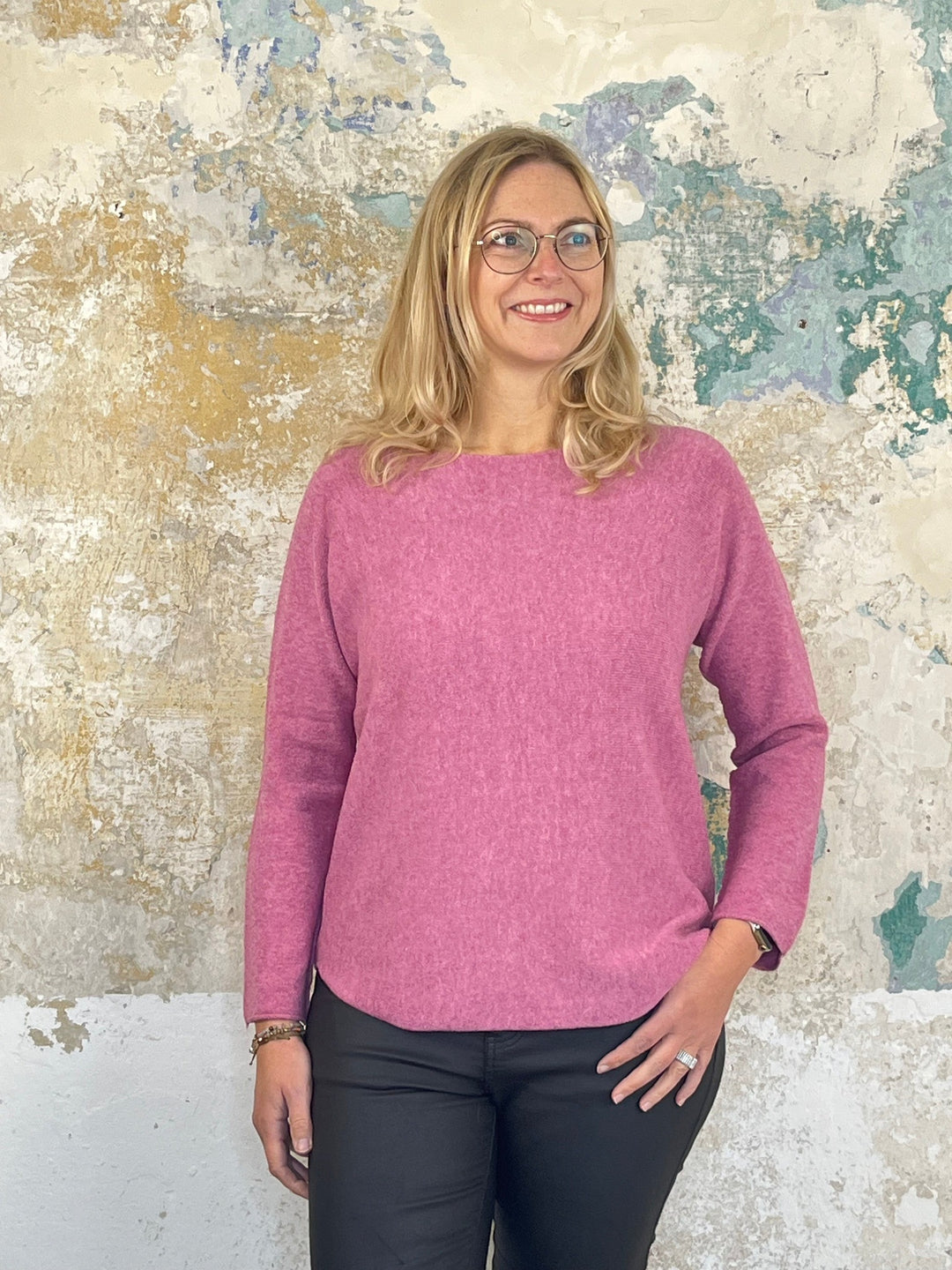 Kuschelpulli mit Rundhals von Bella Vita - Mode &amp; Lifestyle