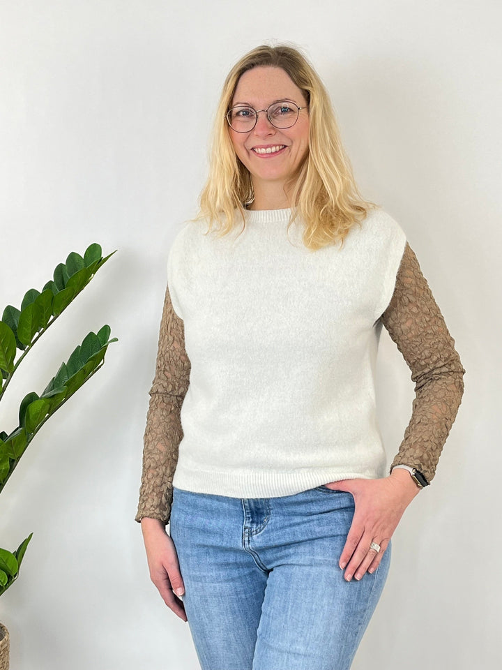 Kuschelpullunder Rundhals, ecru von Bella Vita - Mode &amp; Lifestyle