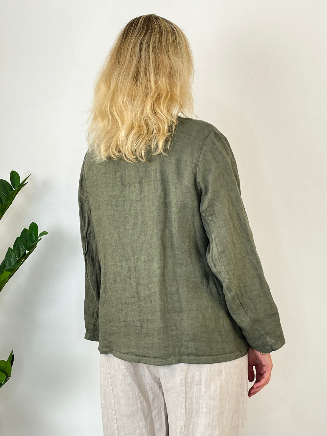 Leinenblazer "Easy Summer", khaki von Bella Vita - Mode &amp; Lifestyle