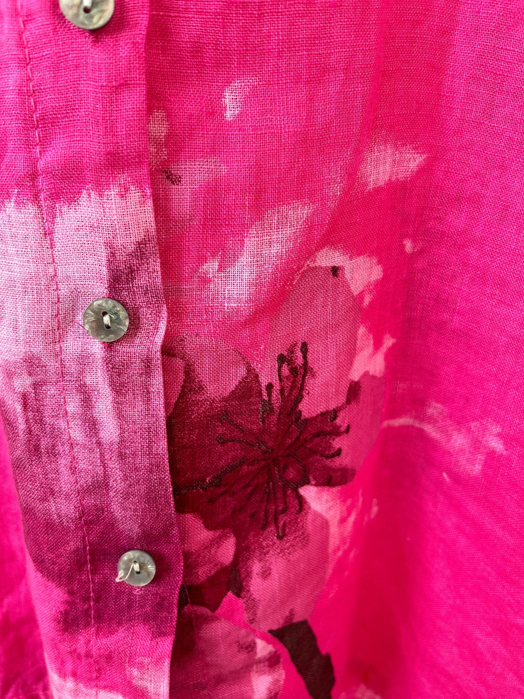 Leinenbluse "Floral Summer", pink von Bella Vita - Mode &amp; Lifestyle