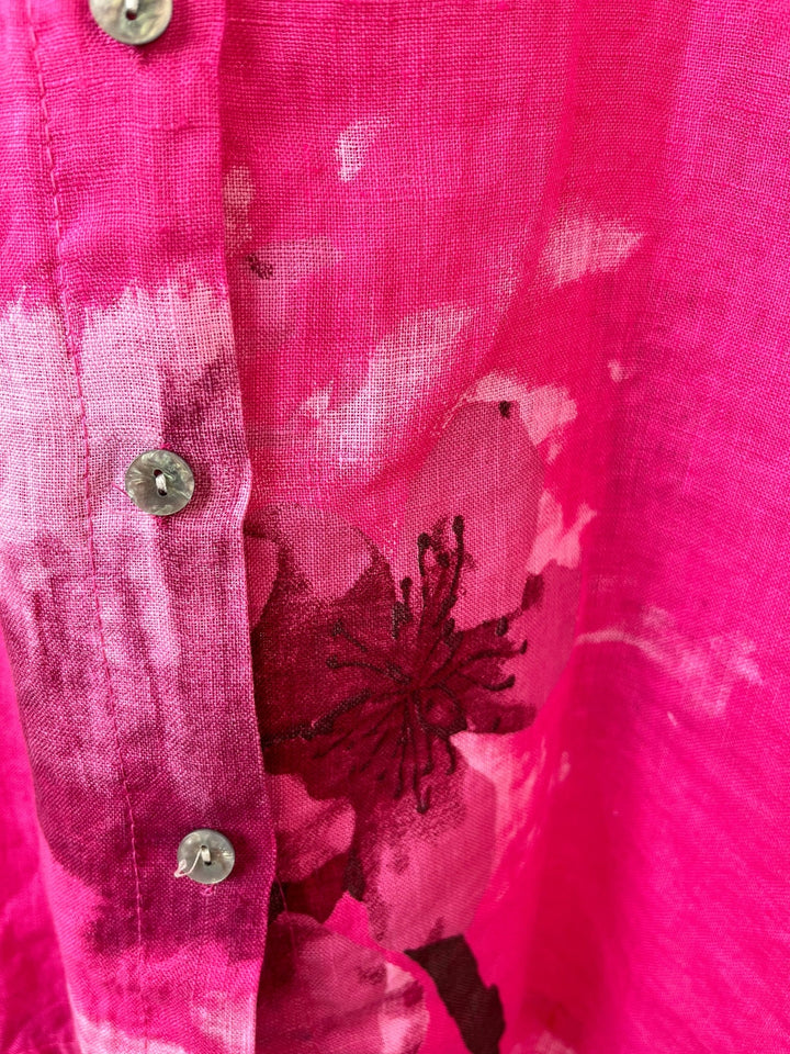 Leinenbluse "Floral Summer", pink von Bella Vita - Mode &amp; Lifestyle