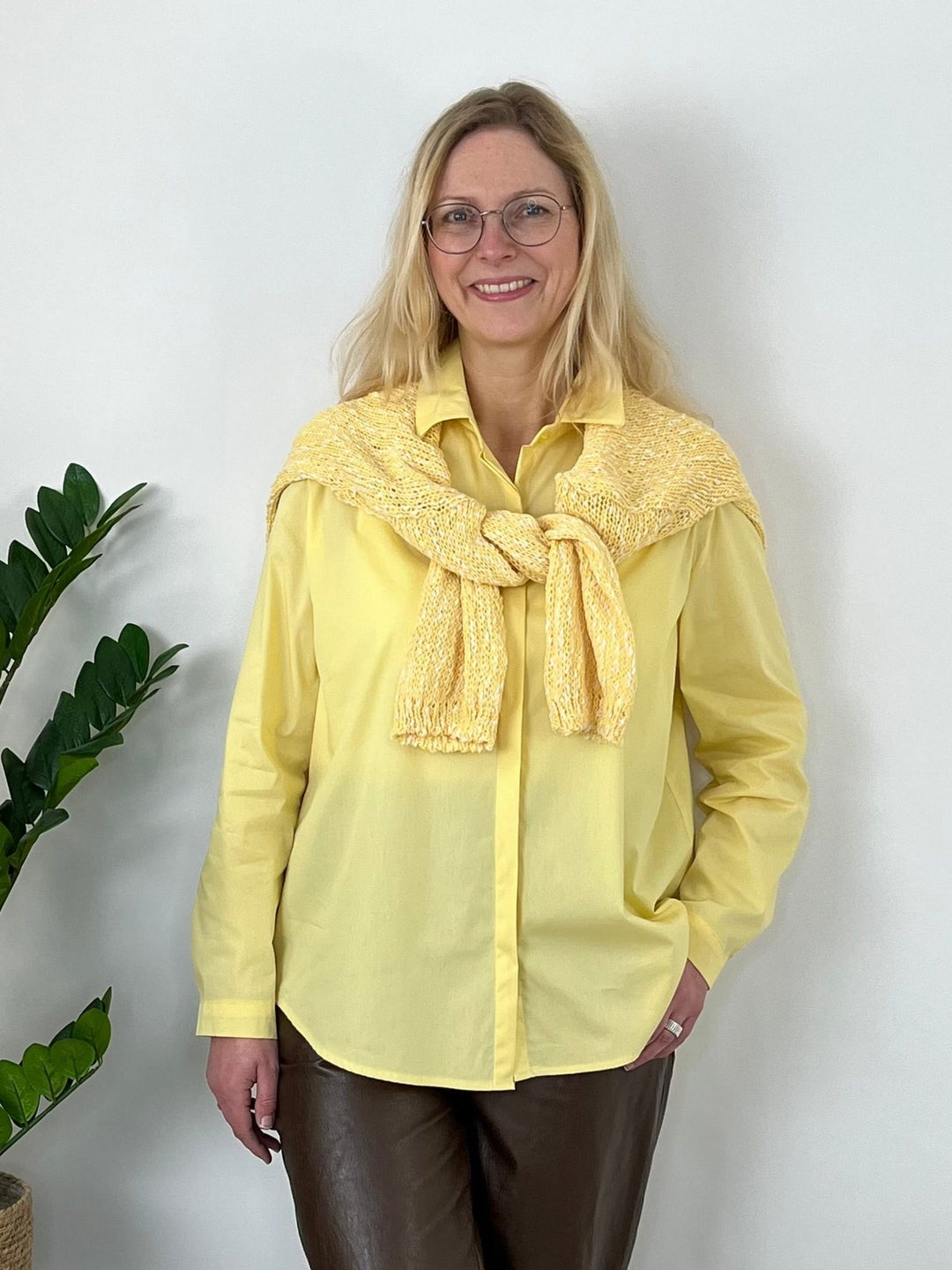 Longbluse Essential, gelb von Bella Vita - Mode & Lifestyle