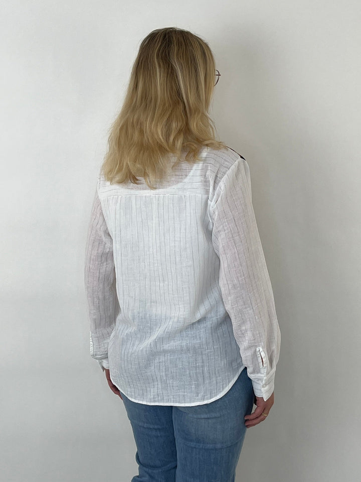 Longbluse mit Fashionprint, weiß von Bella Vita - Mode &amp; Lifestyle