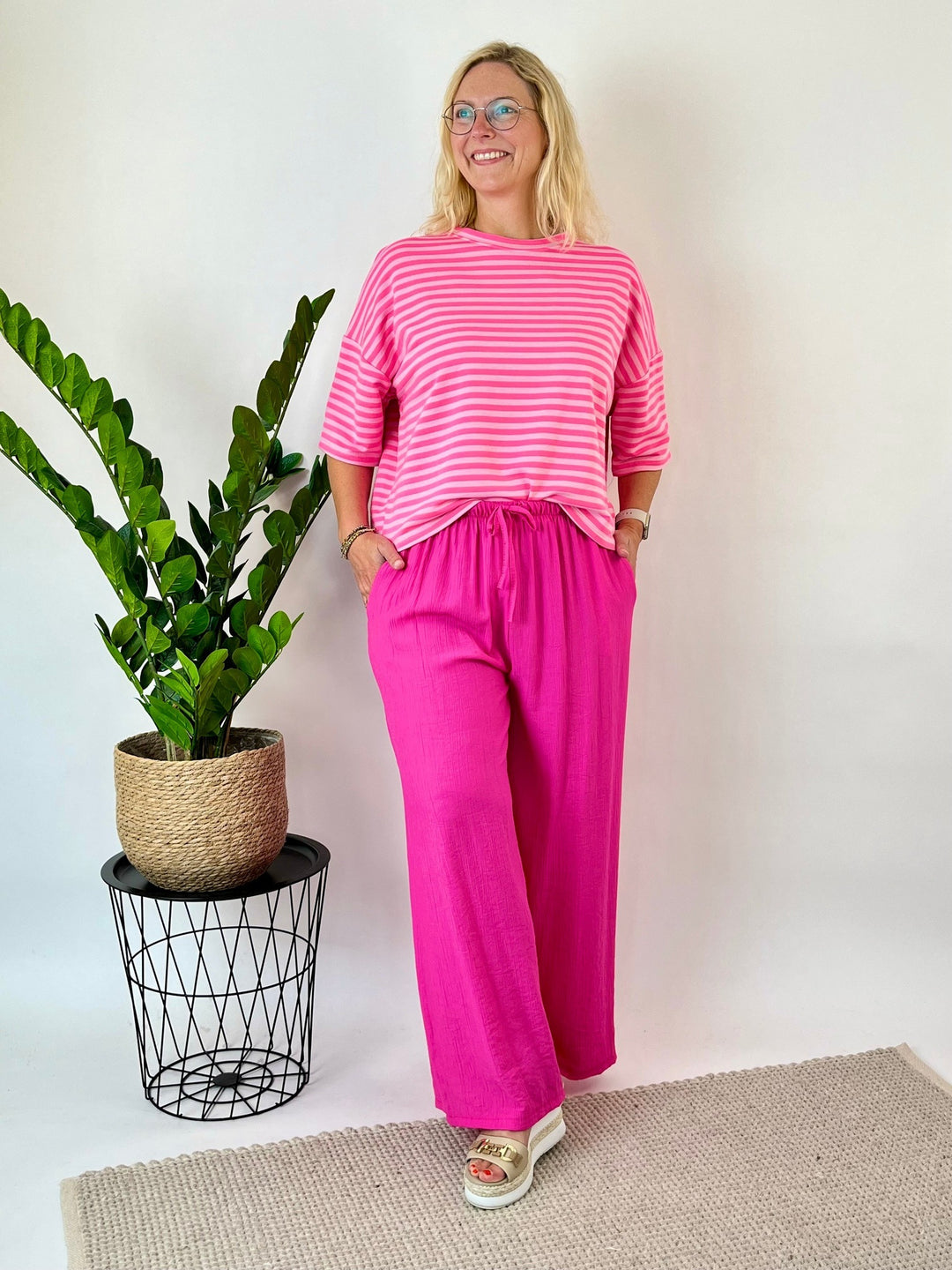 Marlenehose in Strukturware von Bella Vita - Mode &amp; Lifestyle