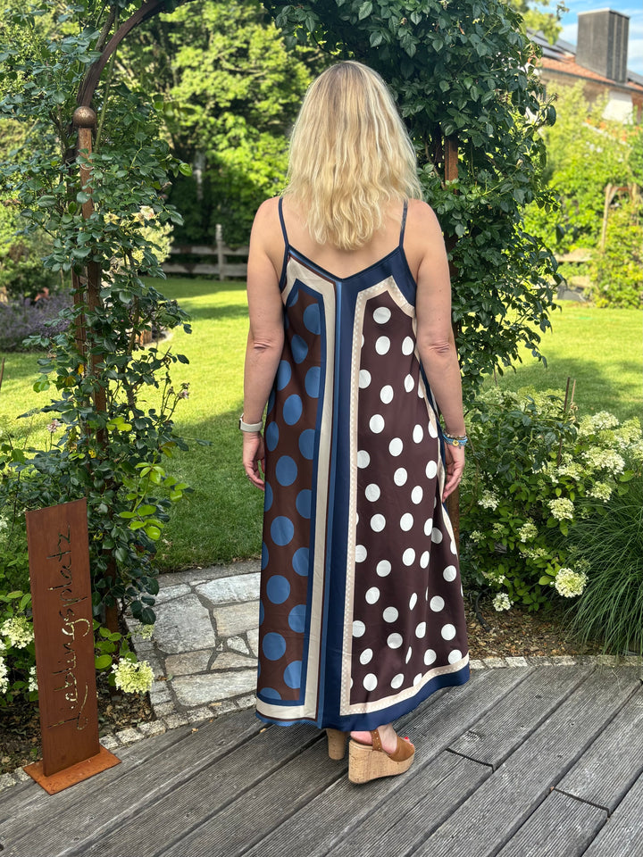 Maxi-Wendekleid im Printmix, blau-braun von Bella Vita - Mode &amp; Lifestyle