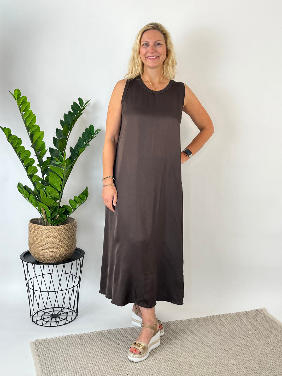 Maxikleid Easy Chic, braun von Bella Vita - Mode &amp; Lifestyle