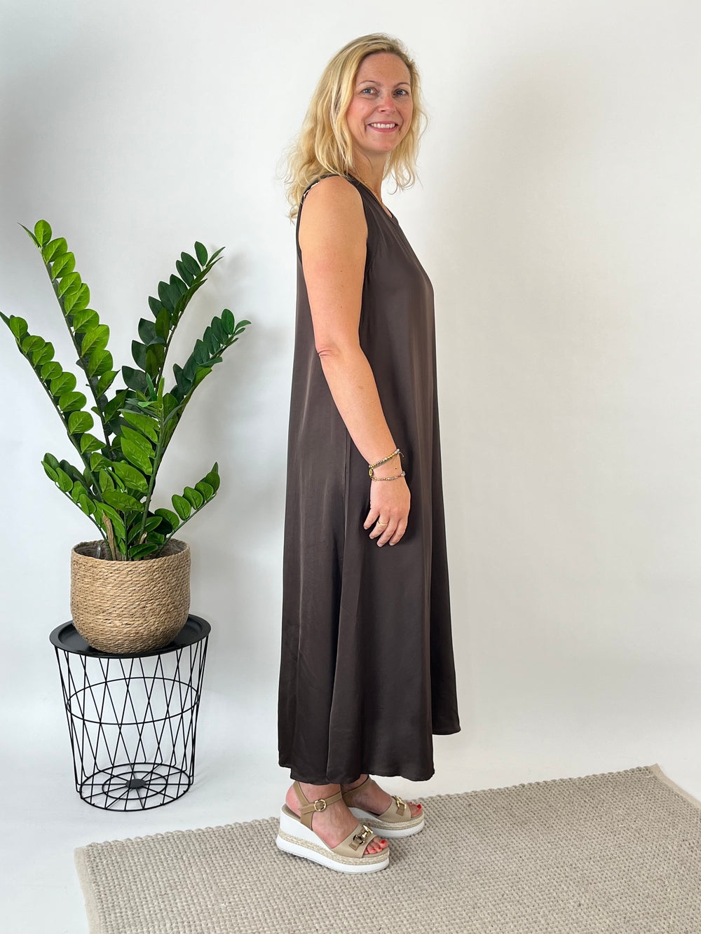 Maxikleid Easy Chic, braun von Bella Vita - Mode & Lifestyle