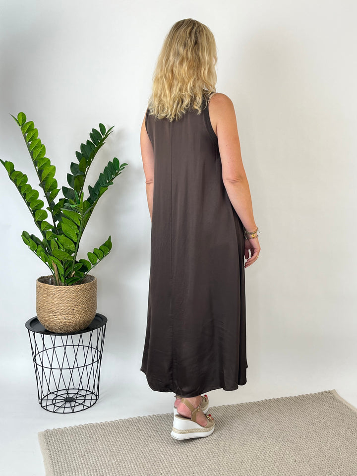 Maxikleid Easy Chic, braun von Bella Vita - Mode &amp; Lifestyle
