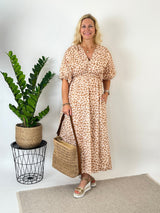 Maxikleid Leo Love, beige von Bella Vita - Mode & Lifestyle