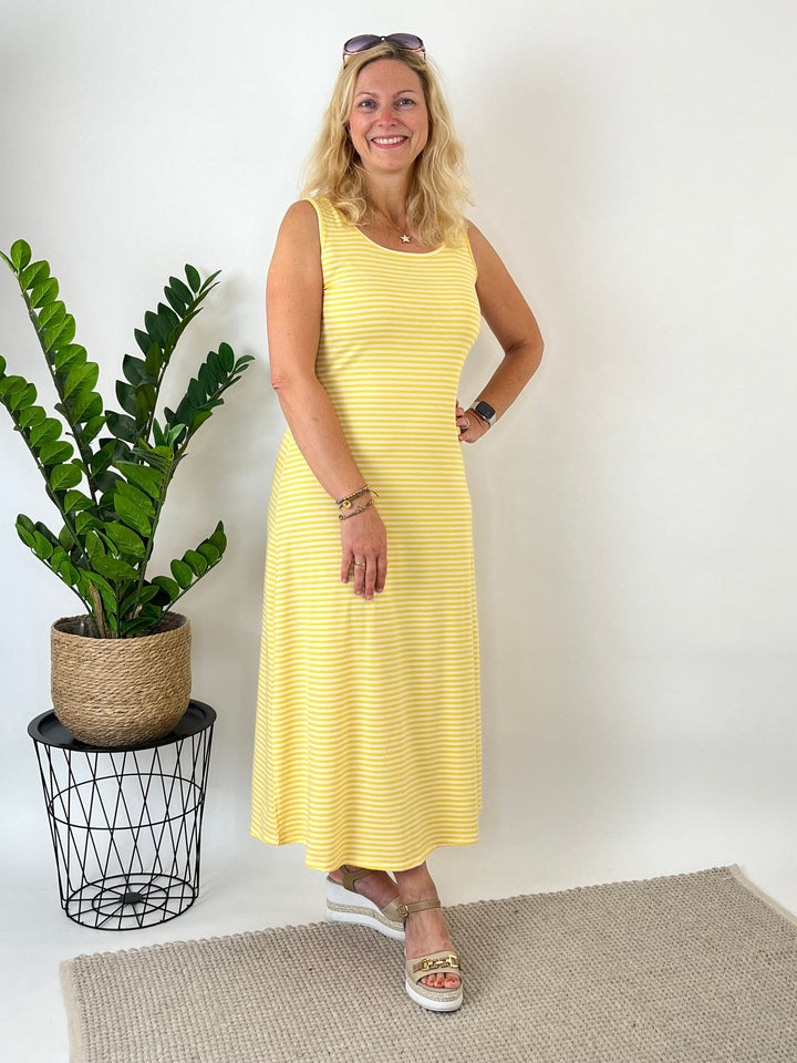 Maxikleid Yellow Stripes, gelb-weiß von Bella Vita - Mode &amp; Lifestyle