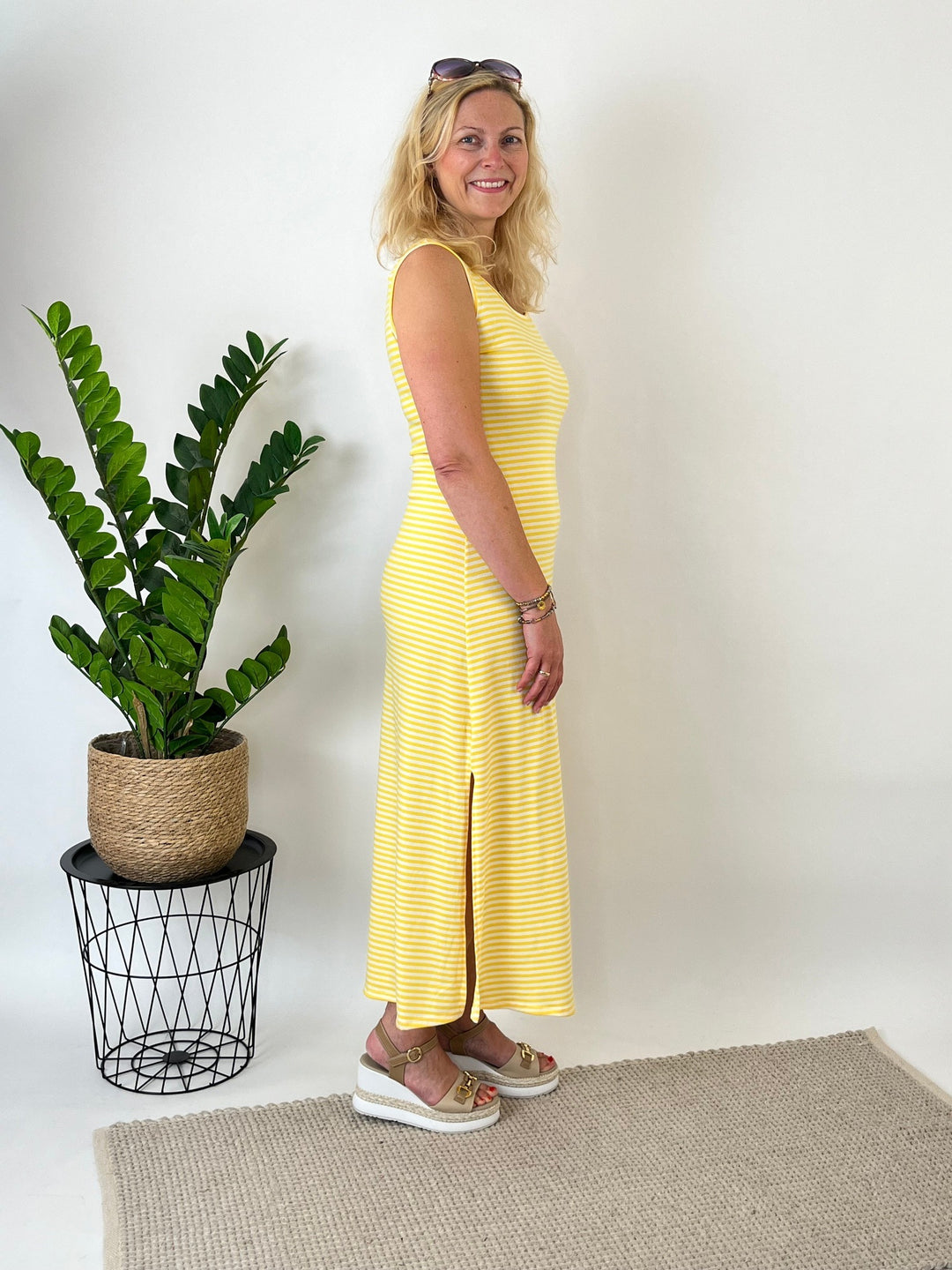 Maxikleid Yellow Stripes, gelb-weiß von Bella Vita - Mode &amp; Lifestyle