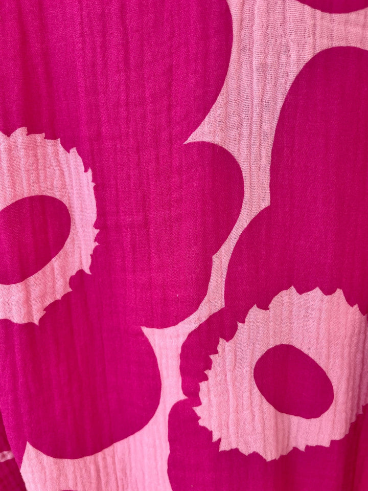 Musselinkleid Flower, pink von Bella Vita - Mode &amp; Lifestyle
