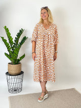 Musselinkleid Leo, apricot von Bella Vita - Mode & Lifestyle
