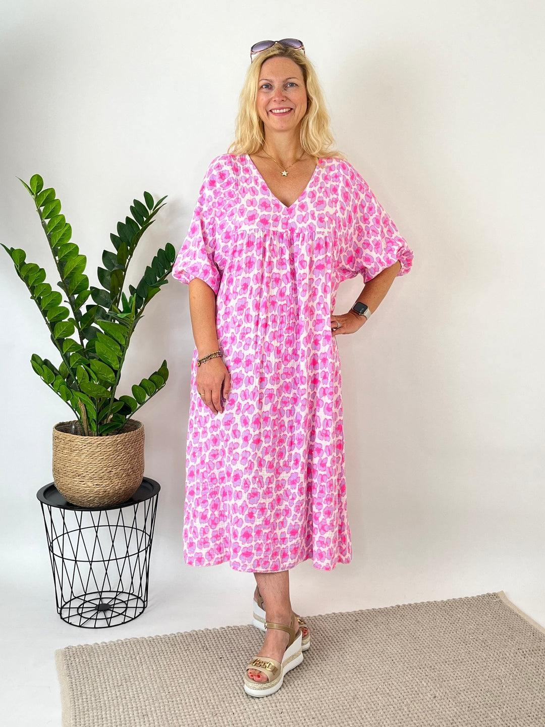 Musselinkleid Leo, flieder von Bella Vita - Mode &amp; Lifestyle