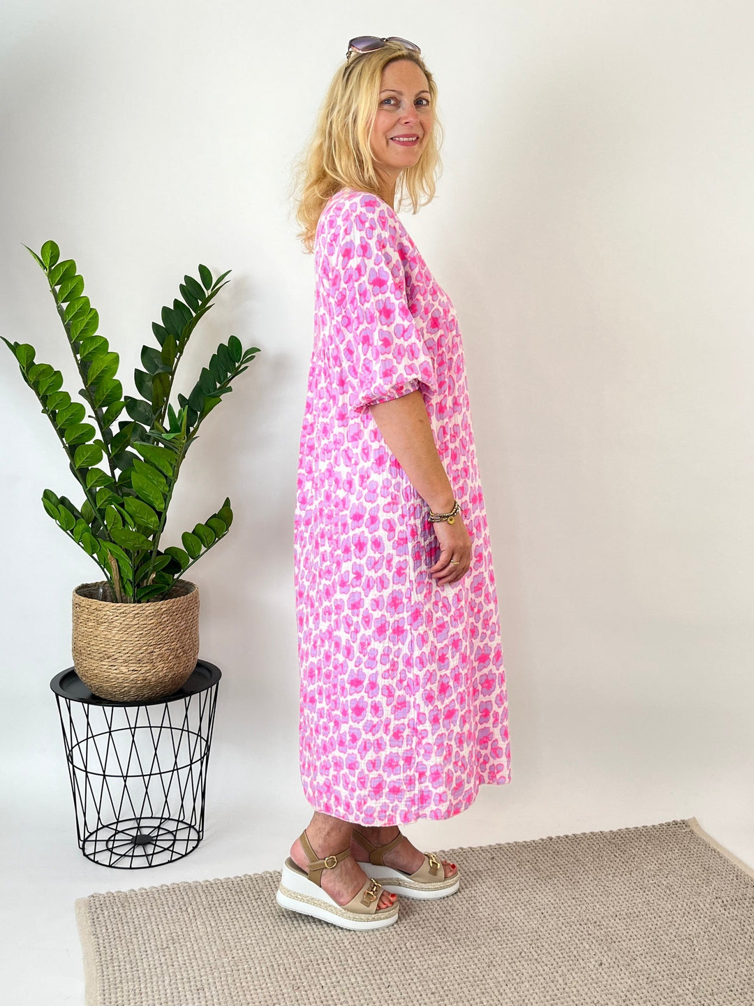 Musselinkleid Leo, flieder von Bella Vita - Mode &amp; Lifestyle