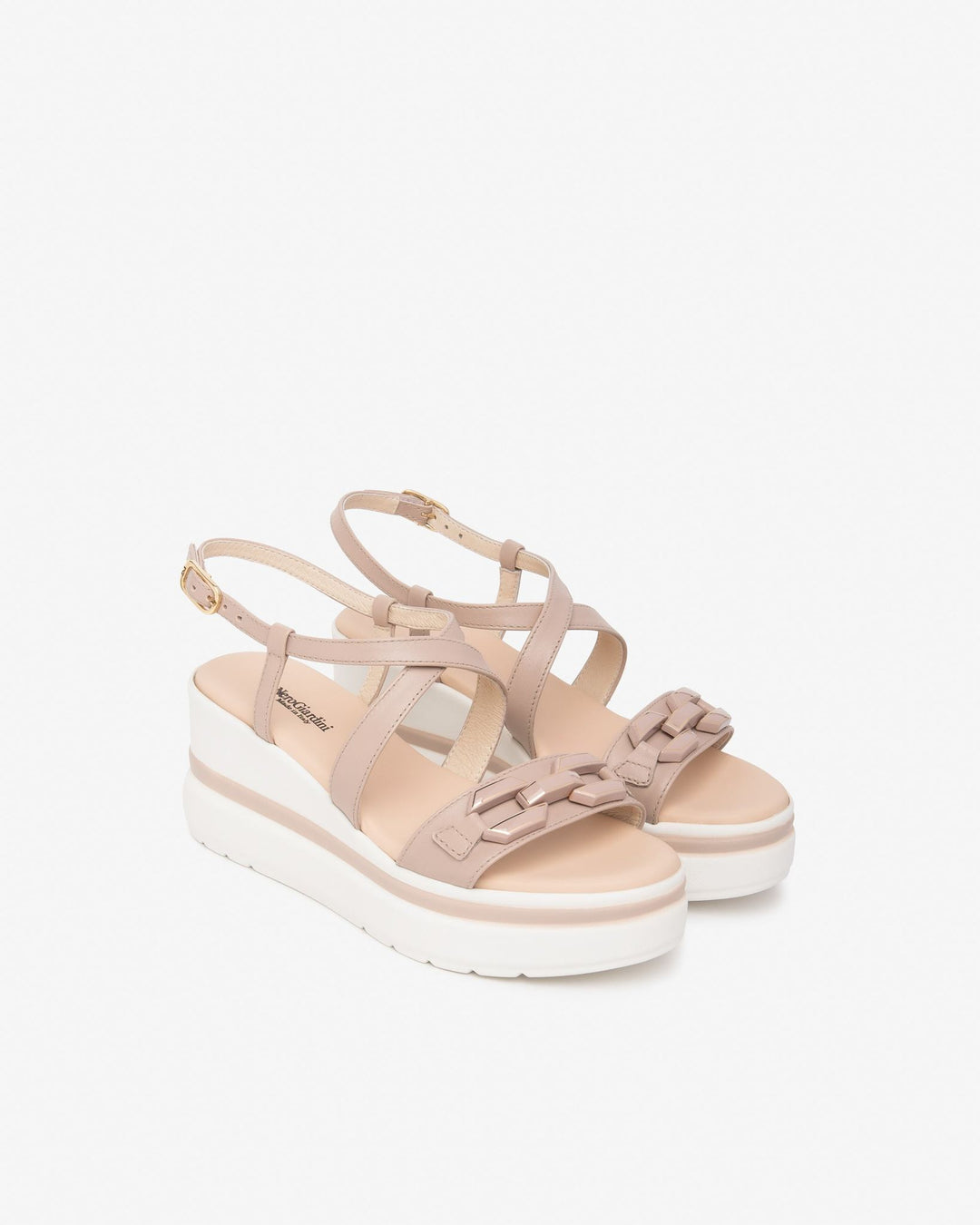 NeroGiardini Plateau-Sandalette mit Zierelement, altrosa von Bella Vita - Mode & Lifestyle