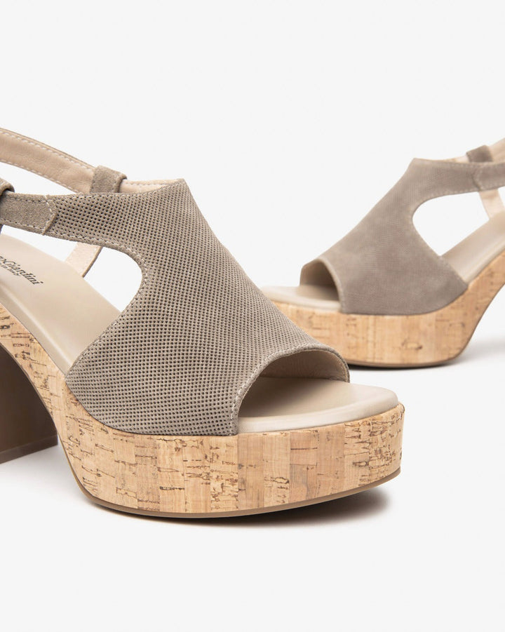 NeroGiardini Plateau-Sandalette, taupe von Bella Vita - Mode &amp; Lifestyle